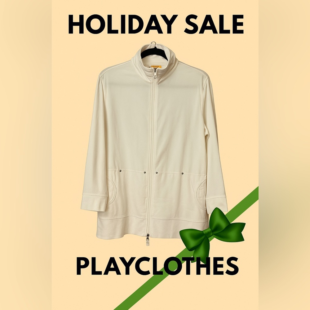 Playclothes White Zip Jacket L